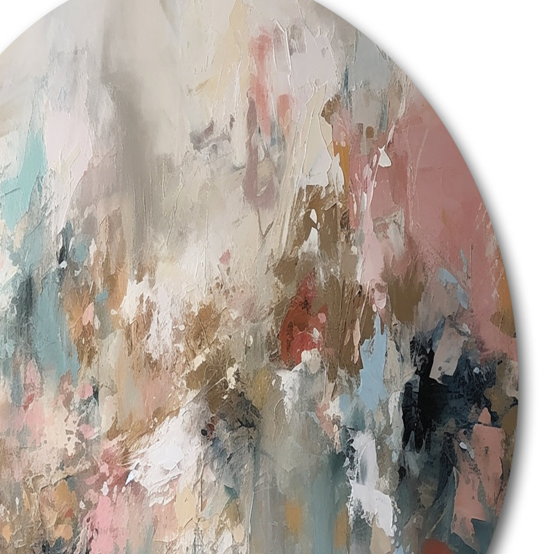Coup de pinceau, peinture abstraite I, H 16 po x l 16 po x P 1 po