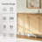 Wide 3 Door Sideboard Accent Cabinet-961716910
