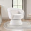Fauteuil d'appoint pivotant moderne en polyester doux de 27,5 po Markeita