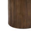 Table d'appoint antique blanche - Structure en bois naturel de 19,08 po de hauteur, mobilier polyvalent et thématique durable sans assemblage requis