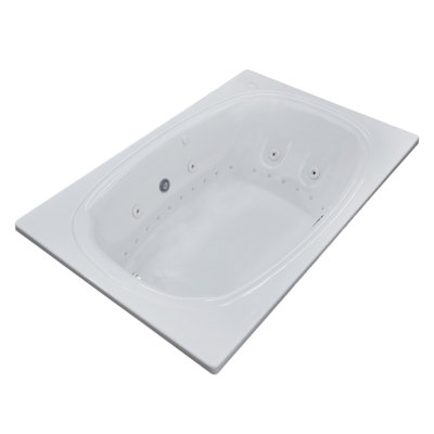 St. Lucia Dream Suite 71,5 "x 47,63" baignoire à jets rectangulaire