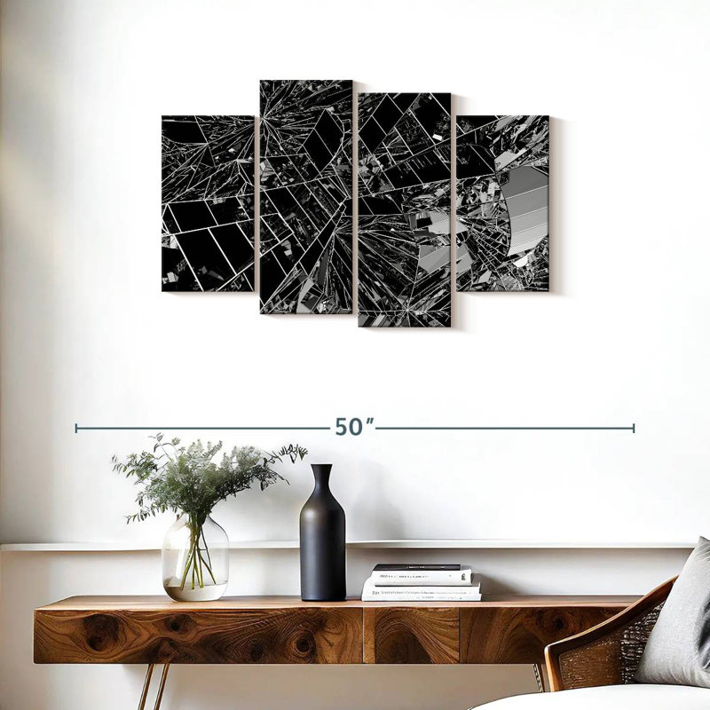 Avery Abstract Mirror, 22" H x 36" W