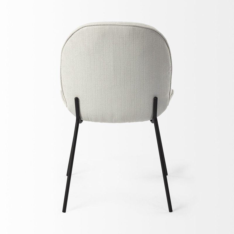Chaise d'appoint Flaired, Blanc