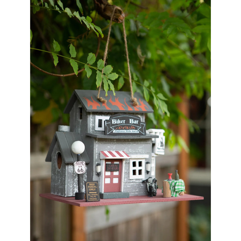 ROUTE 66 BIKER BAR BIRDHOUSE