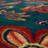 Kamberk Teal Modern Floral Area Rug-1401979426