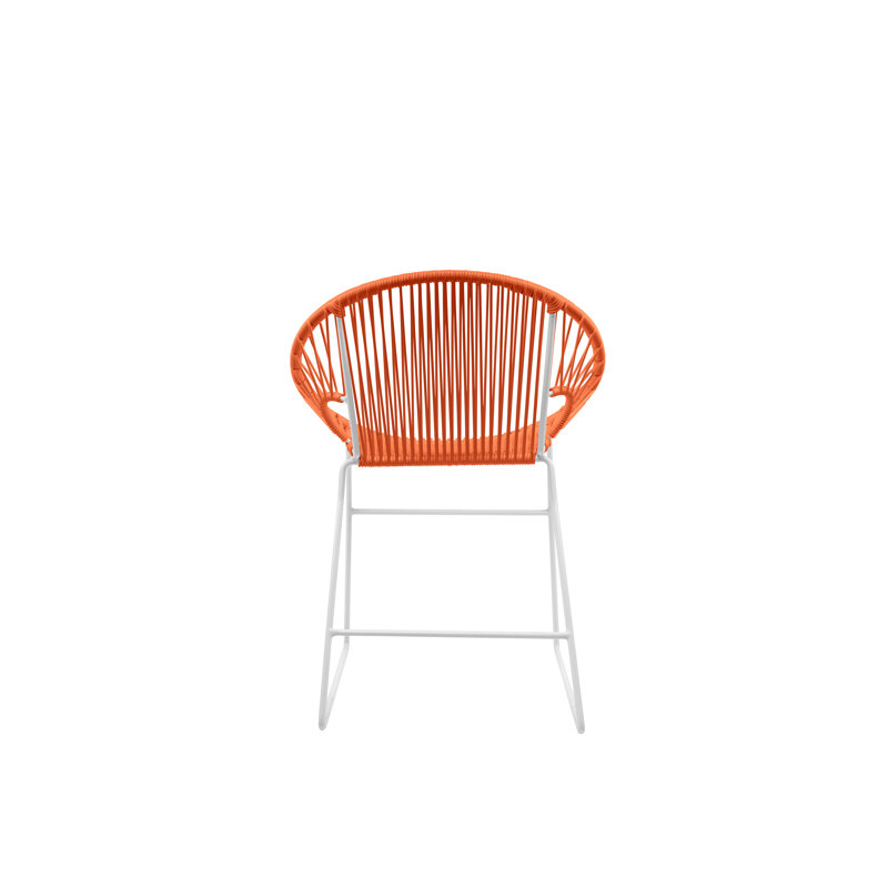 Chaise de patio Puerto, Orange / blanc