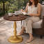 Table d'appoint pliante bohème sculptée à la main-135317827