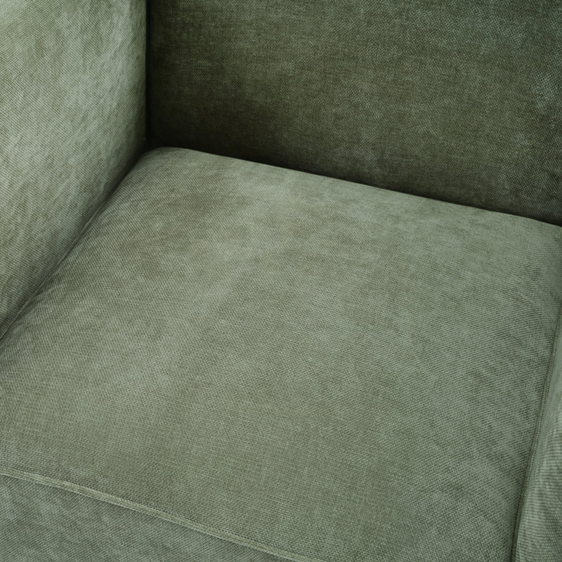 Fauteuil rembourré 29,9 po Modern, Vert