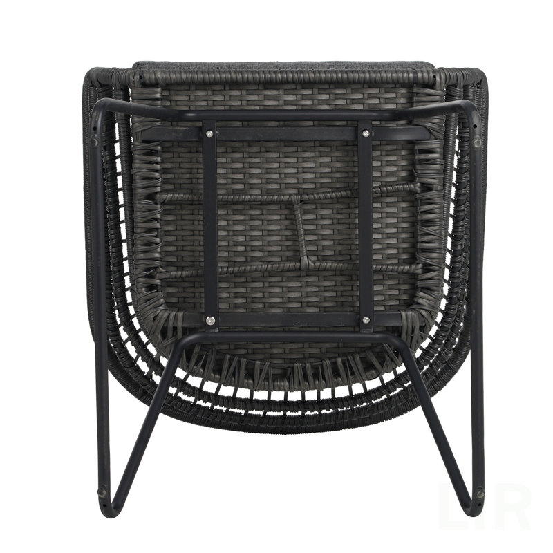 Chaise Terry, 2 pièces avec 2 coussins, gris, chaise