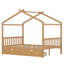 Lit plateforme en bois avec tête de lit et pied de lit House House-148135516
