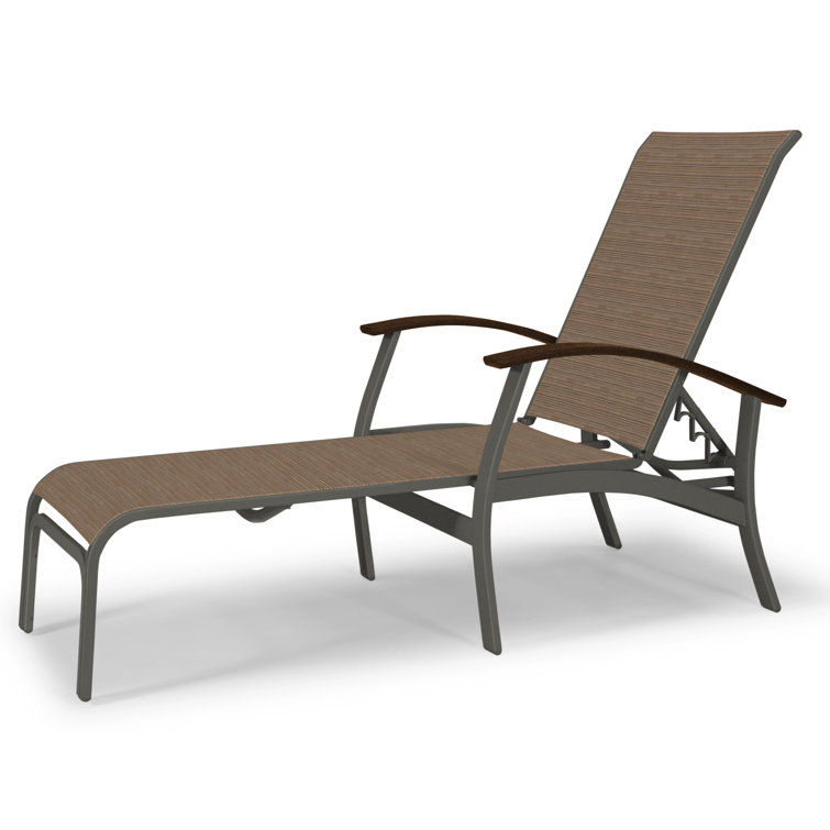 Askar Outdoor Rust-Resistant Metal Chaise Lounge