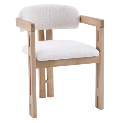 Chatwin Solid Wood Dining Chair with Upholstered Seat (Table Not Included)