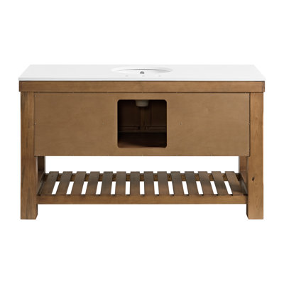 Bromley 60" Single Bathroom Vanity with Quartz Top