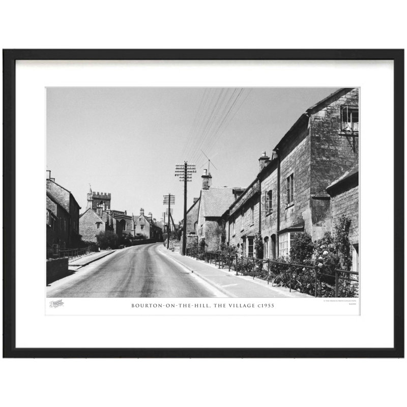 Bourton-on-the-Hill, The Village C1955 by Francis Frith - Single Picture Frame Print, 45cm H x 60cm W x 2.3cm D