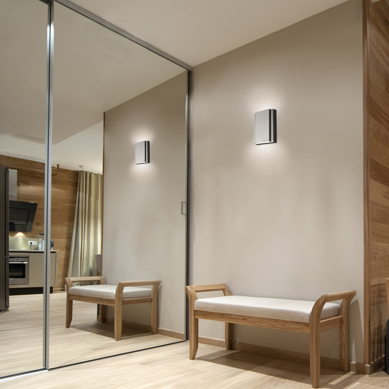 Layne 5.25" LED Wall Sconce 3-CCT 2700K-3000K-3500K, Brushed Nickel, 2700K