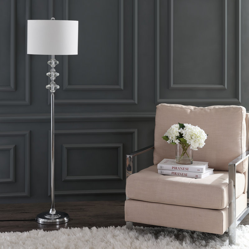 Chavers 60'' Chrome Traditional Floor Lamp