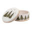 Ceramic Pine Tree Canister with Lid 7.75"D