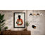 Musician Silhouette Modern - Framed Print-1163432379-1163432378