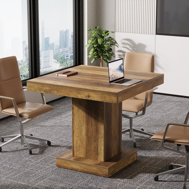 Petite table de conférence carrée 31,5 po