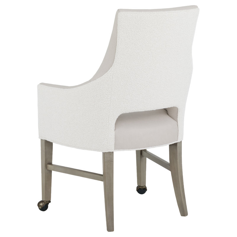 Fauteuil en cuir, Mica, Perle 1181