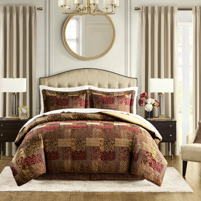 King Comforter With Fascinating Chenille In Brown Size Modern Appeal