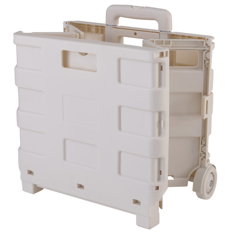 Simplify Large Tote & Go Collapsible Utility Cart in White