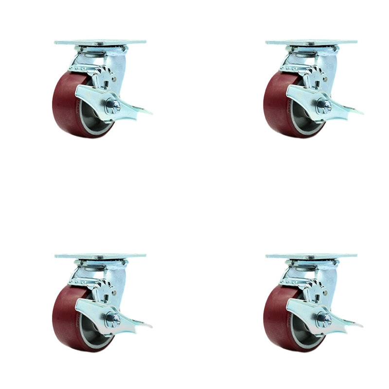 Poly sur roulettes en aluminium