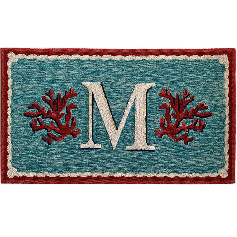 Tapis d'extérieur antidérapant Braxen Coral