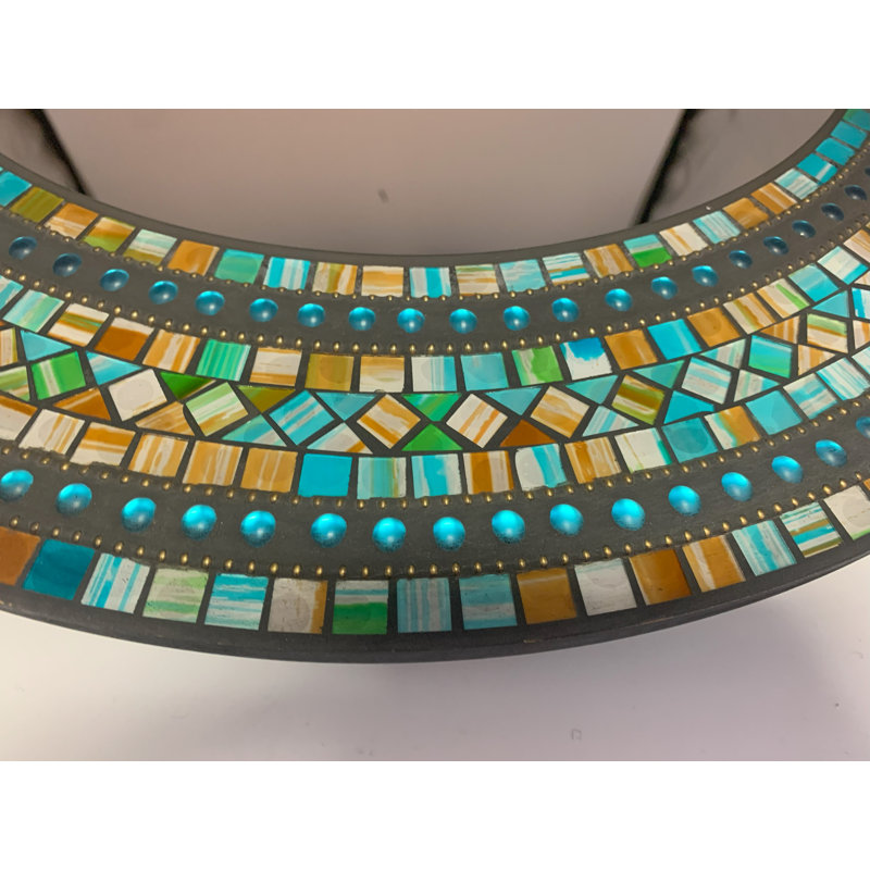 Zorigs Mosaic Mirror, Wall Art Décor – Handcrafted Decorative Wall Mirror, Mirror for Hallway, Bedroom, Bathroom, Living Room
