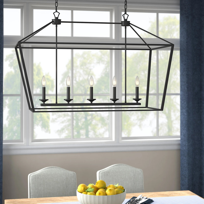 Lustre géométrique à 5 lumières Grantsville
