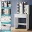 Samire Dressing Table with Mirror-645651847