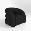 Fauteuil demi-tonneau pivotant rembourré Coyle-1837077995-1867919385