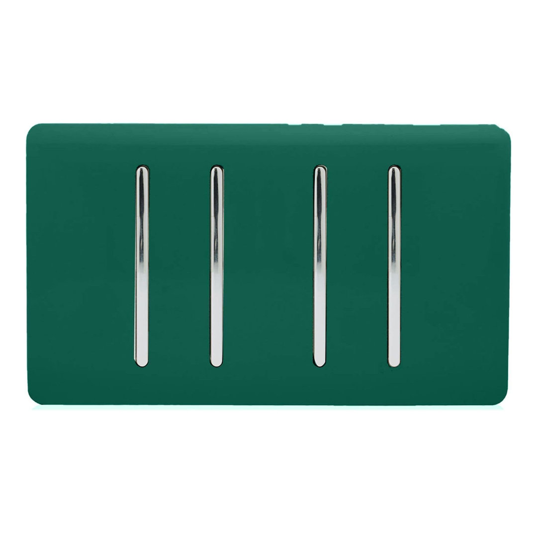Trendi Switch 4 Gang Light Switch (2x 1 or 2 Way & 2 x Intermediate)