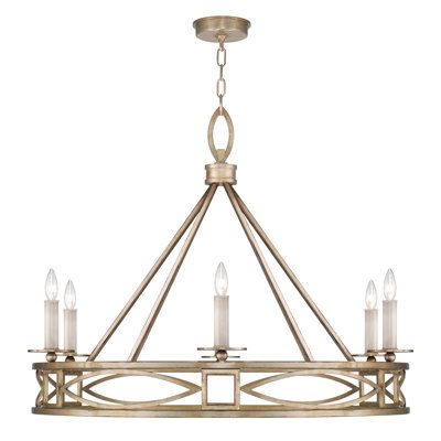 Cienfuegos 6 - Light Dimmable Wagon Wheel Chandelier