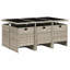 7 Piece Garden Dining Set with Cushions Poly Rattan-53741370-53741373