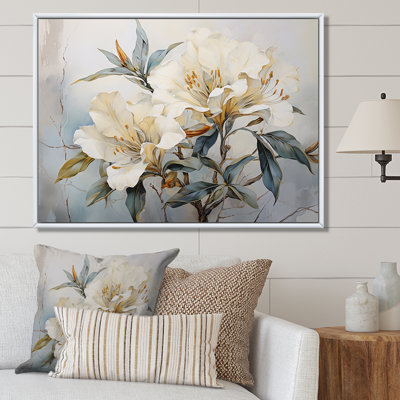 «Graceful Unembellished Rhododendron II», art mural sur toile Rhododendron