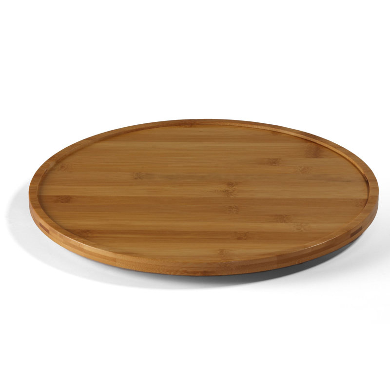 Mici Natural Bamboo 14" Lazy Susan Turntable
