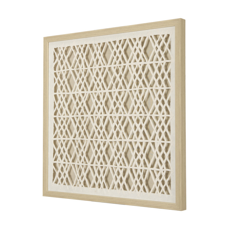 Folk Papercuts I - Circles, White/Beige/Triangles