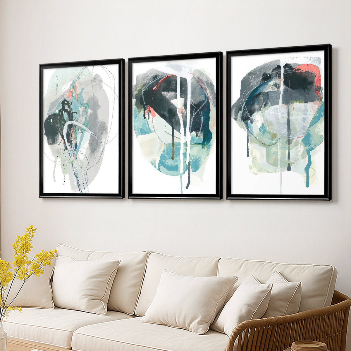 Hokku Designs Stone Aperture I -Custom Framed Wrapped Gallery Canvas ...