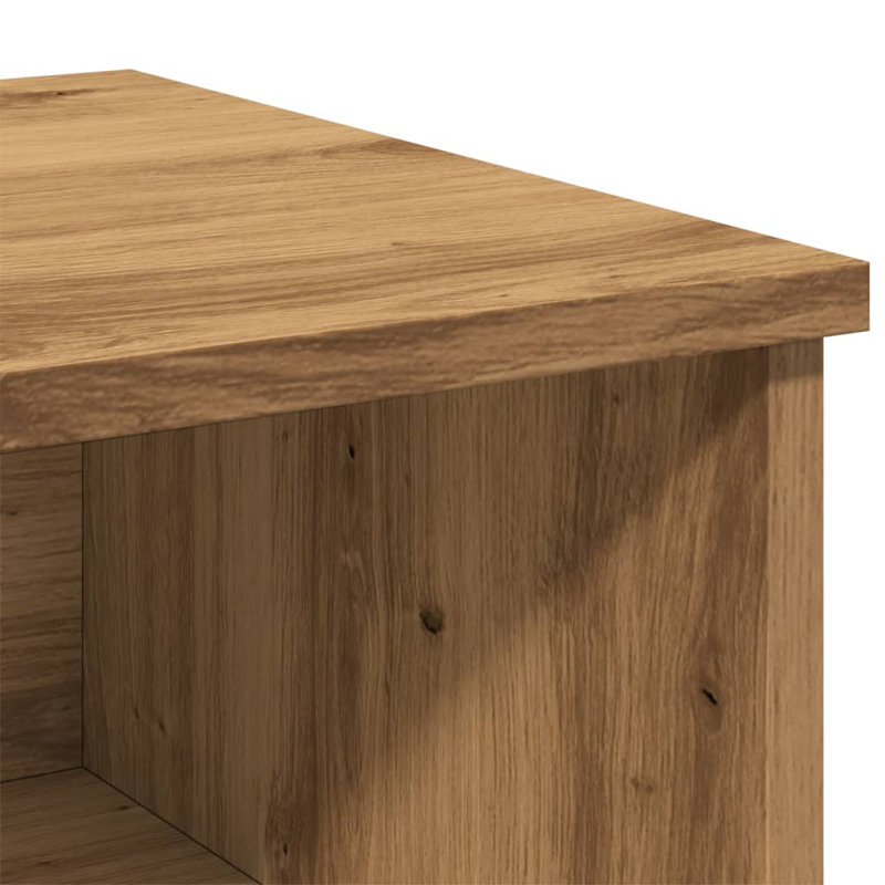 Doleman 40cm W Manufactured Wood Bedside Table, Artisan Oak, Set of 2