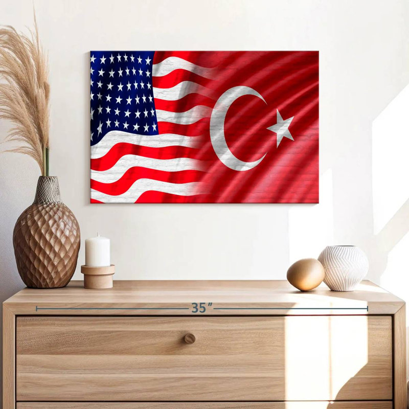 Borges USA And Turkey Borges, 16" H x 24" W