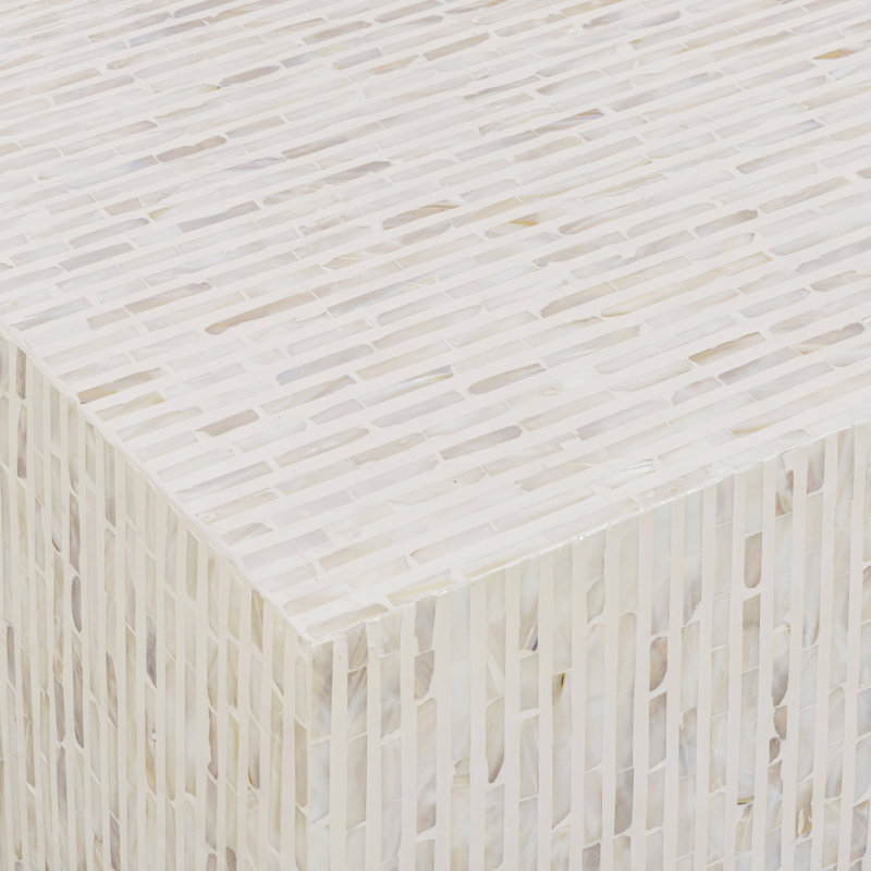 Table basse Earl Cream en nacre