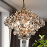 Danyetta 3-Light Glam Chandelier with Crystal Accent
