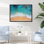 Vue aérienne de la plage bleue «Blue Tranquility» - art mural plage