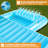 70" x 46" Pool Floats Adult with Pillow, 4 in 1 Suntan Tub Raft Floatie