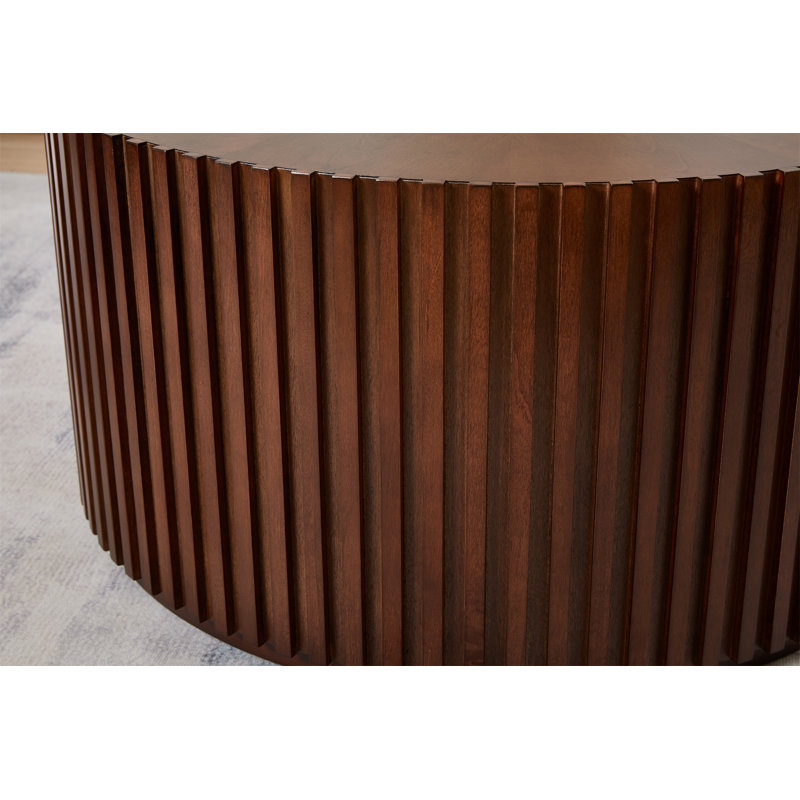 Chilmonik Solid Wood Nesting Coffee Table, Walnut