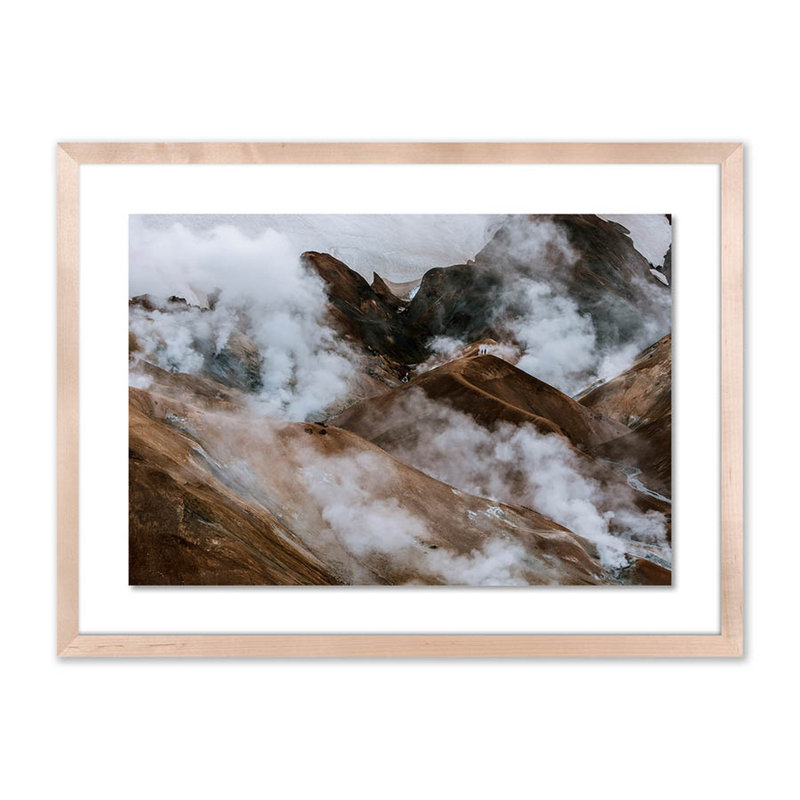 Mist At Blue Hour Print by Michael Schauer, 18" H x 24" W x 1.5" D, Natural