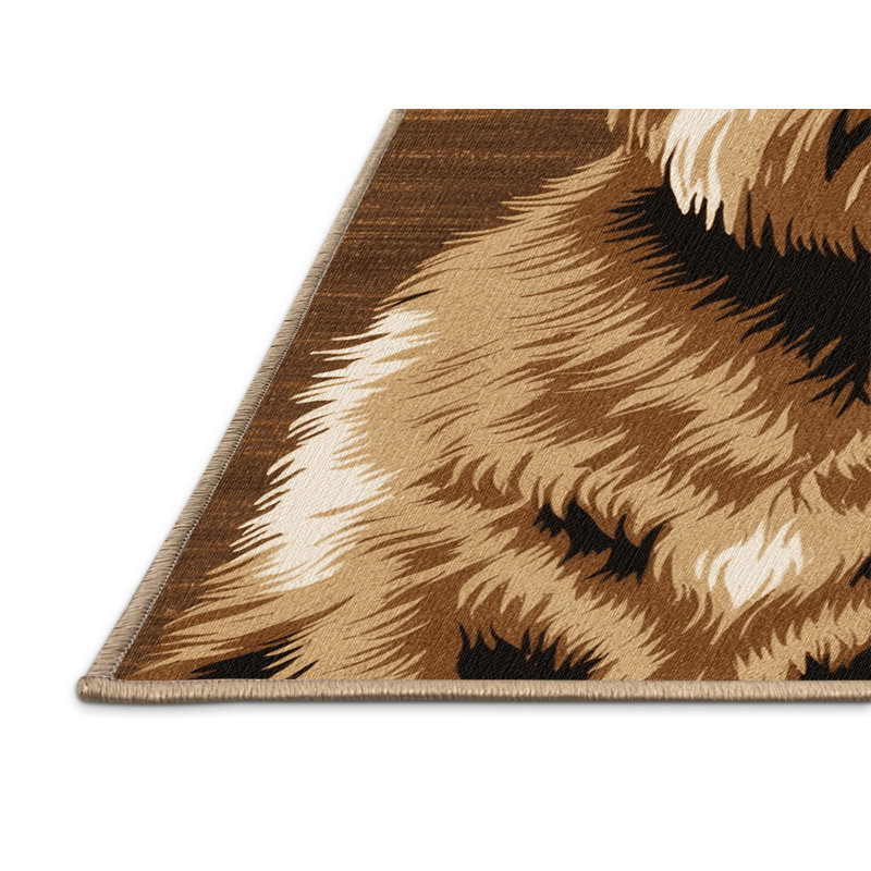 Washable Briard Dogs Area Rug, Runner 2' x 4'