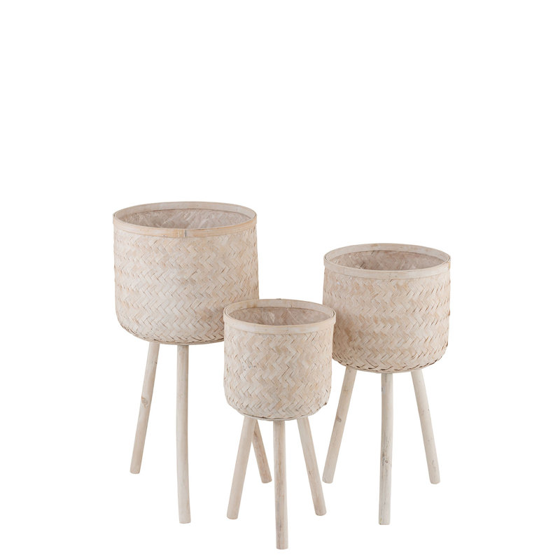 3 Piece Wood Tabletop Dish Set