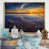 Toile avec cadre flottant or